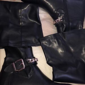 Black Knee High Zara Boots